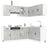 11 Piece Kitchen Cabinet Set Engineered Wood