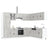 14 Piece Kitchen Cabinet Set Lucca Engineered Wood