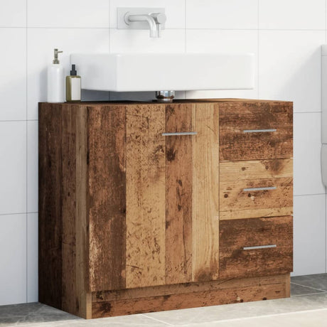 Sink Cabinet 63X30X54 Cm Engineered Wood
