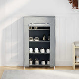 Shoe Cabinet Grey 60.5X30X97 Cm Non-Woven Fabric