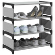Shoe Rack 10-Tier Grey 54X28X Non-Woven Fabric
