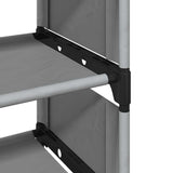 Shoe Rack 10-Tier Grey 54X28X Non-Woven Fabric