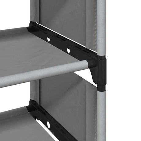 Shoe Rack 10-Tier Grey 54X28X Non-Woven Fabric