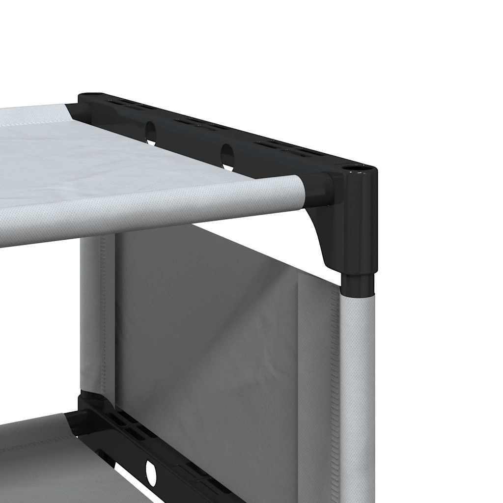 Shoe Rack 10-Tier Grey 54X28X Non-Woven Fabric