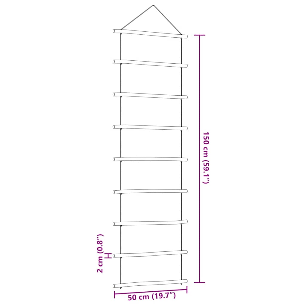 Wall Decoration Ladder-Shaped Natural Branch