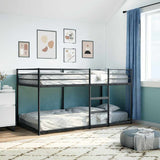 Bunk Bed Without Mattress Black Steel