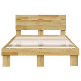 Bed Frame With Headboard Without Mattress Solid Wood Oak