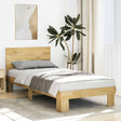 Bed Frame With Headboard Without Mattress Solid Wood Oak