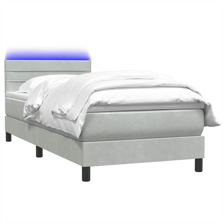 Box Spring Bed With Mattress Velvet