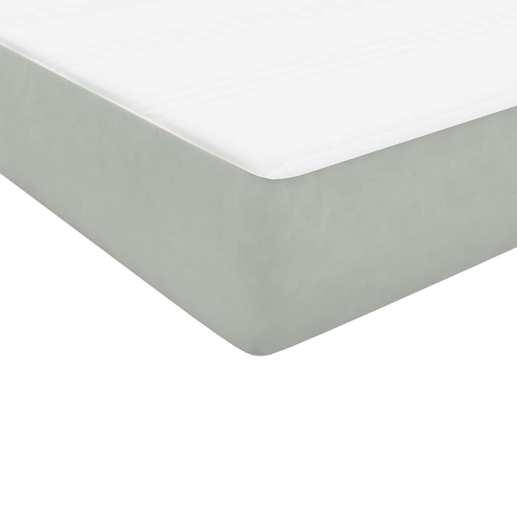 Box Spring Bed With Mattress Velvet