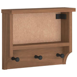 Wall-Mounted Coat Rack Sandnes 45X12X35 Cm Solid Wood Pine