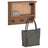 Wall-Mounted Coat Rack Sandnes 45X12X35 Cm Solid Wood Pine