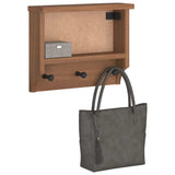 Wall-Mounted Coat Rack Sandnes 45X12X35 Cm Solid Wood Pine