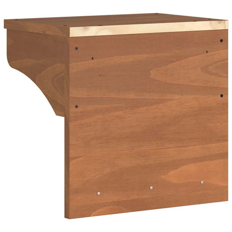 Wall-Mounted Coat Rack Sandnes 43X30X42 Cm Solid Wood Pine