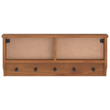 Wall-Mounted Coat Rack Sandnes 87X12X35 Cm Solid Wood Pine
