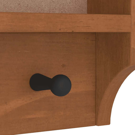Wall-Mounted Coat Rack Sandnes 87X12X35 Cm Solid Wood Pine