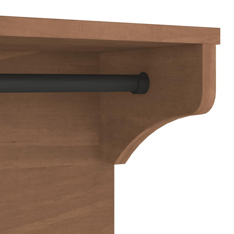 Wall-Mounted Coat Rack Sandnes 87X30X42 Cm Solid Wood Pine