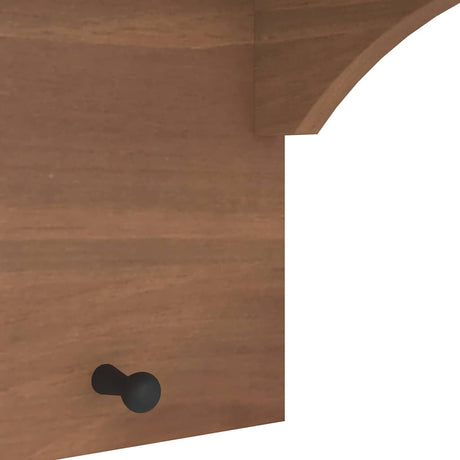 Wall-Mounted Coat Rack Sandnes 87X30X42 Cm Solid Wood Pine