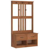 Hall Tree Sandens 87X40X159.5Cm Solid Wood Pine