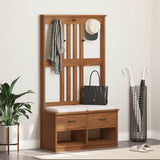 Hall Tree Sandens 87X40X159.5Cm Solid Wood Pine