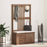 Hall Tree Sandens 87X40X159.5Cm Solid Wood Pine
