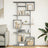 Room Divider Bookcase 92X29X Engineered Wood
