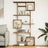Room Divider Bookcase 92X29X Engineered Wood