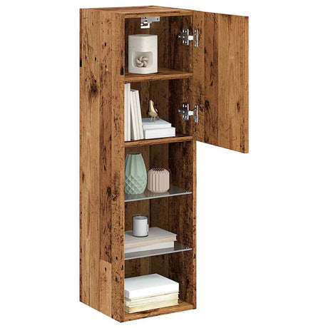 Tv Cabinets With Led Lights 2 Pcs 30.5X30X Old Wood