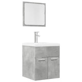 2 Piece Bathroom Furniture Set Engineered Wood