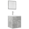 2 Piece Bathroom Furniture Set Engineered Wood