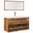2 Piece Bathroom Furniture Set Engineered Wood
