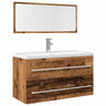 2 Piece Bathroom Furniture Set Engineered Wood