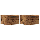 Wall-Mounted Bedside Cabinets 2 Pcs 34X30X20 Cm