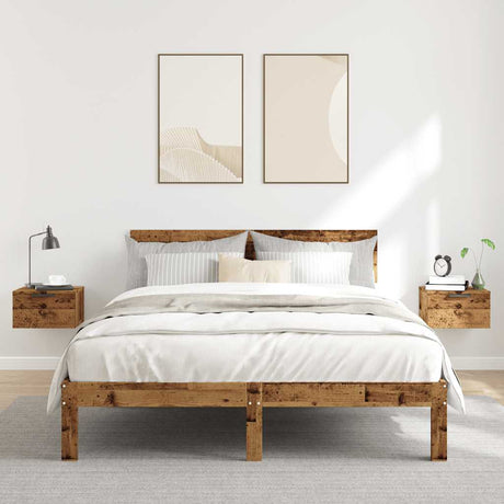 Wall-Mounted Bedside Cabinets 2 Pcs 34X30X20 Cm