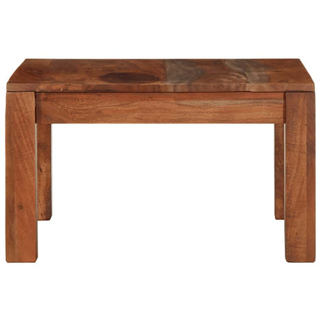 Coffee Table 60X60X35 Cm Solid Wood Acacia