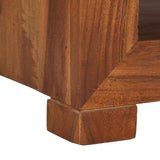 Side Table 37X29X40 Cm Solid Wood Acacia