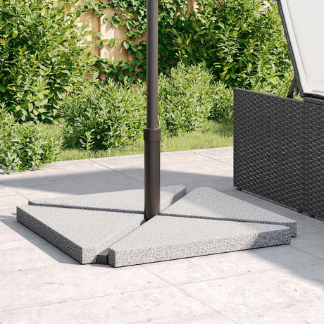Umbrella Weight Plates 4 Pcs Granite Triangular 14 Kg