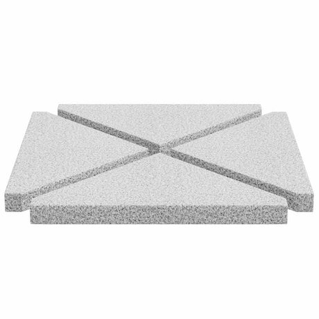 Umbrella Weight Plates 4 Pcs Granite Triangular 14 Kg