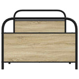 Bed Frame Without Mattress 107x203 cm Sonoma Oak Engineered Wood