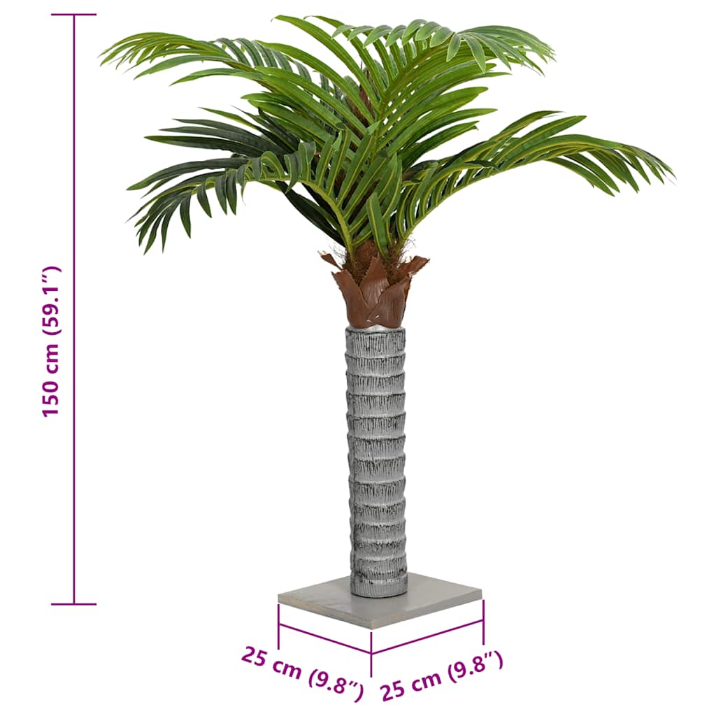 Artificial Palm Tree 12 Leaves Green