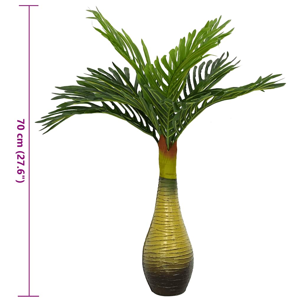 Artificial Palm Plant 9 Leaves Green