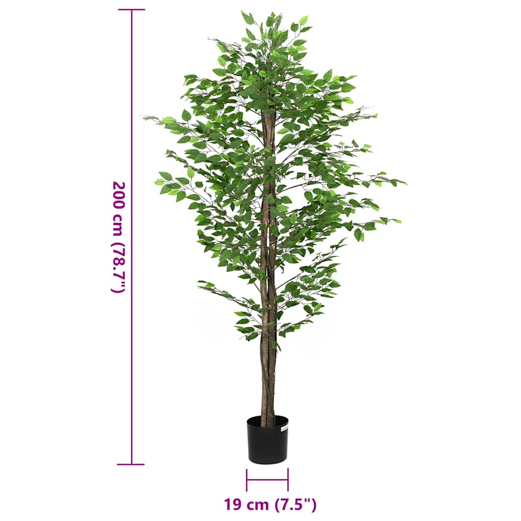 Artificial Ficus Plant 1260 Leaves Green