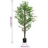 Artificial Ficus Plant 1260 Leaves Green