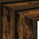 Nesting Tables 3 pcs Smoked Oak Engineered Wood