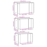 Nesting Tables 3 pcs Smoked Oak Engineered Wood