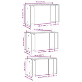 Nesting Tables 3 pcs Old Wood Engineered Wood