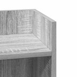 Side Tables 2 pcs with Shelf Grey Sonoma 25.5x27x60 cm
