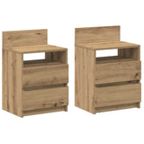 Bedside Cabinets 2 Pcs With 2 Drawers 40X33X60 Cm