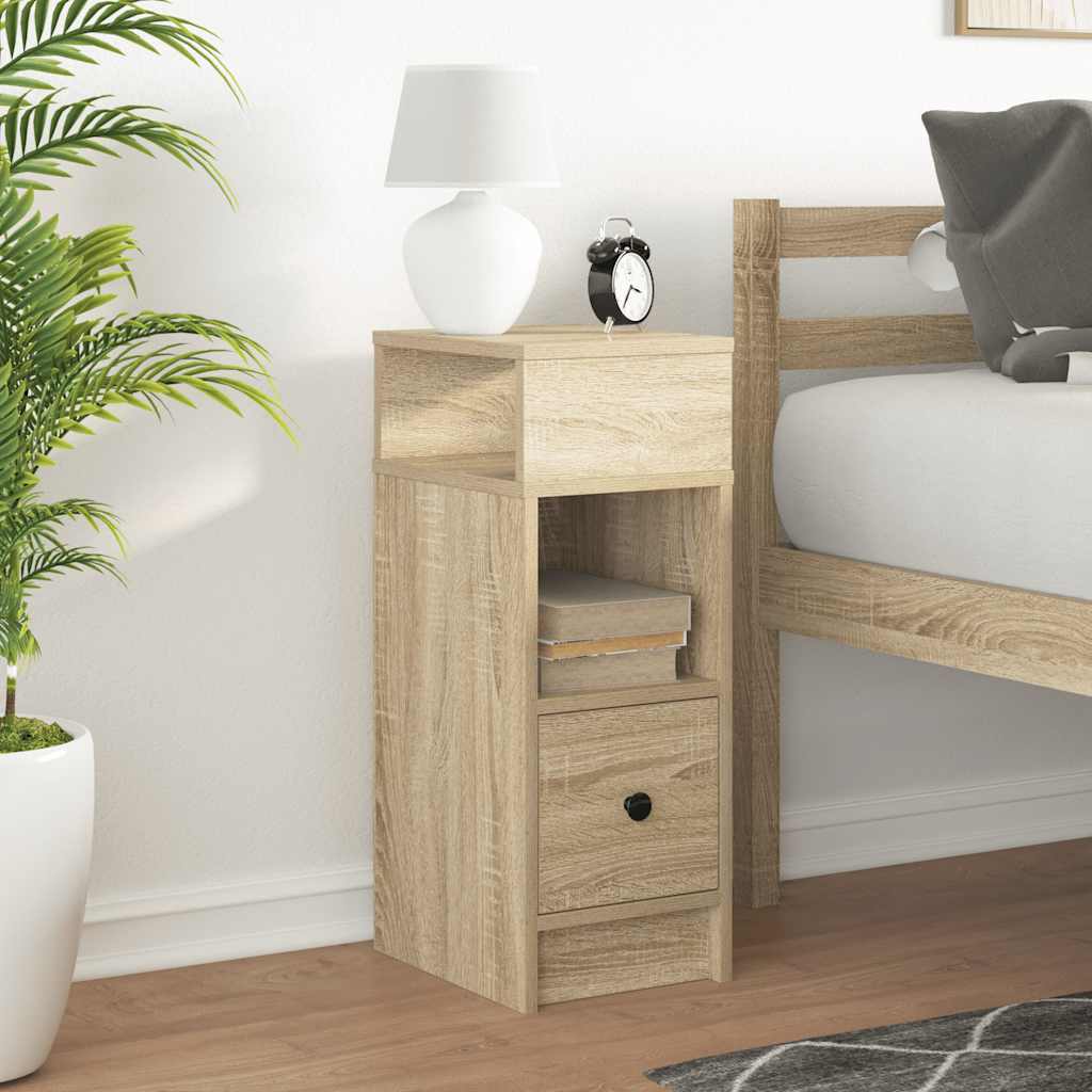Bedside Cabinet With Drawer 25X31X66 Cm