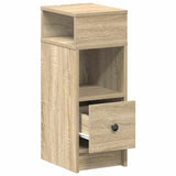 Bedside Cabinet With Drawer 25X31X66 Cm
